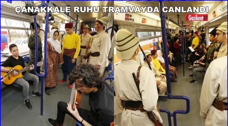 &Ccedil;anakkale Ruhu tramvayda canlandı