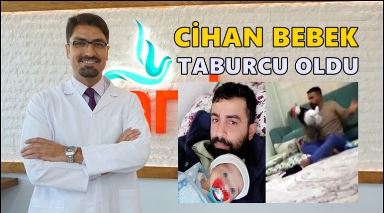 Cani babanın d&ouml;vd&uuml;ğ&uuml; Cihan bebek taburcu oldu...