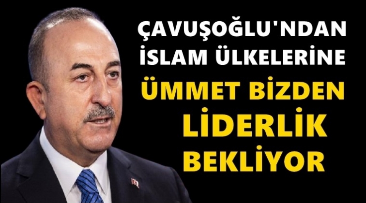 &Ccedil;avuşoğlu: &Uuml;mmet bizden liderlik bekliyor