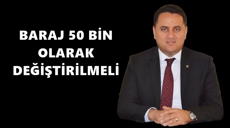&Ccedil;elikt&uuml;rk:&nbsp;Baraj 50 bin olmalı