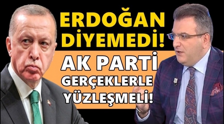 Cem Küçük, 'Erdoğan' diyemedi AKP'ye yüklendi!
