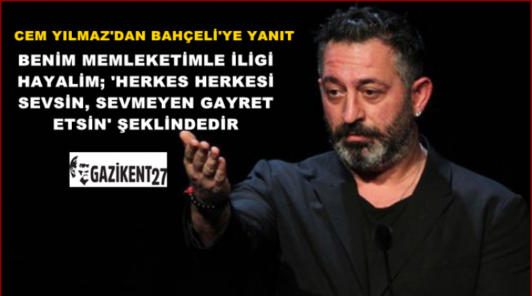 Cem Yılmaz, Bah&ccedil;eli'ye yanıt verdi