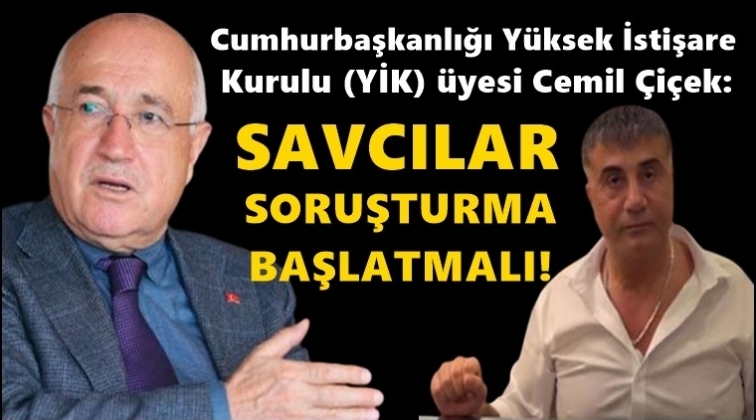 Cemil &Ccedil;i&ccedil;ek'ten Sedat Peker a&ccedil;ıklaması...
