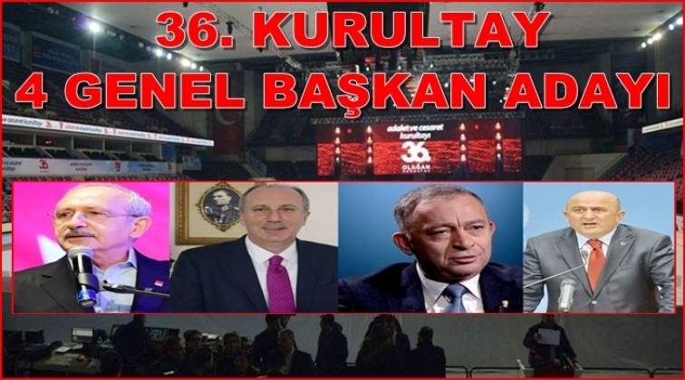 CHP, 36. Olağan Kurultayını yapıyor