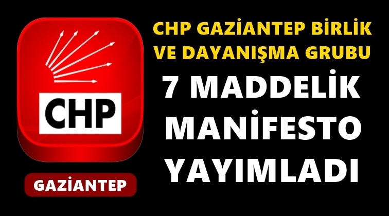 CHP Birlik ve Dayanışma Grubu'ndan &ccedil;ağrı...