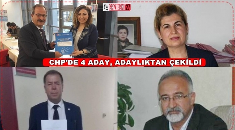 CHP Gaziantep'te 4 aday geri çekildi
