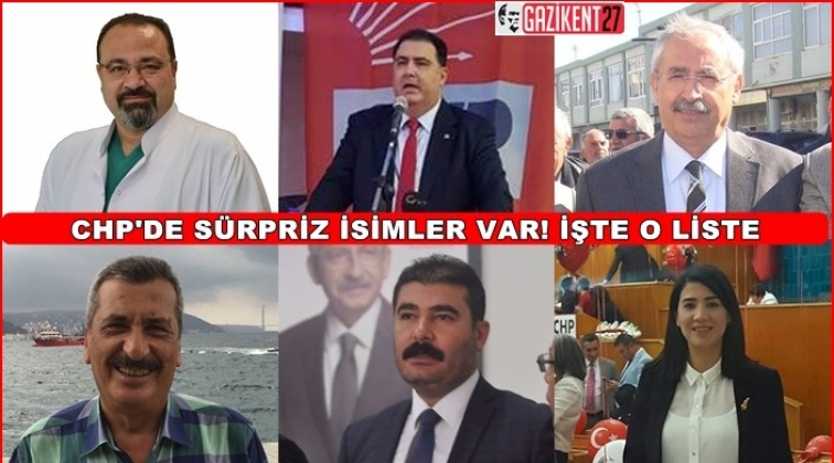 CHP Gaziantep'te s&uuml;rpriz isimler...