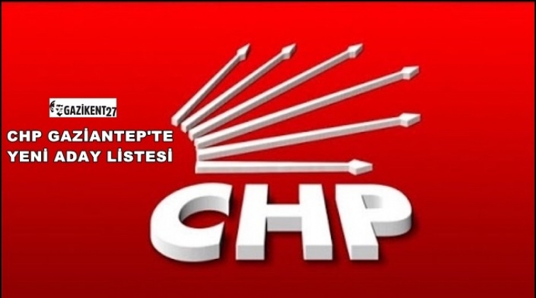 CHP Gaziantep'te yeni liste