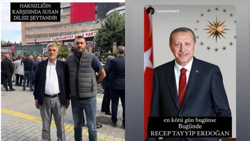 CHP Genel Merkezi'nin &ouml;n&uuml;ne gelen 'Kılı&ccedil;daroğlu destek&ccedil;isi' AKP'li &ccedil;ıktı!