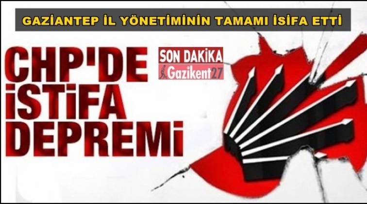 CHP il y&ouml;netimi komple istifa etti!..