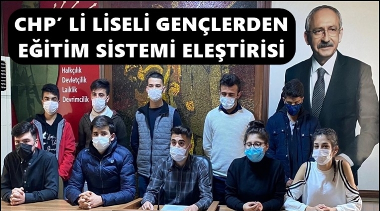CHP&rsquo; li gen&ccedil;lerden eğitim sistemi eleştirisi