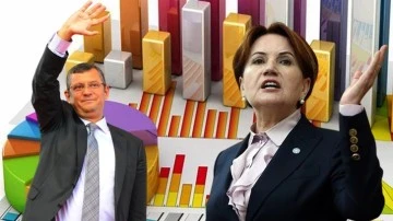 CHP yükseldi, İYİ Parti'nin oy oranı yarıya düştü!