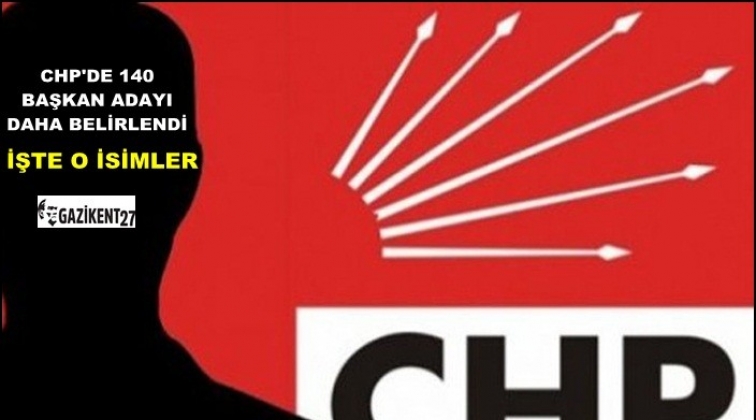 CHP&rsquo;de 140 belediye başkan adayı belli oldu