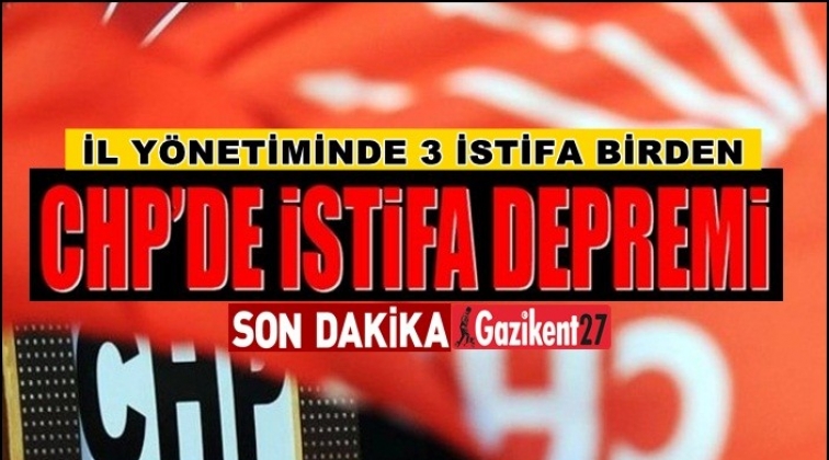 CHP'de istifa depremi s&uuml;r&uuml;yor...