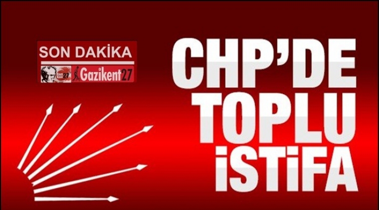 CHP'de toplu istifa