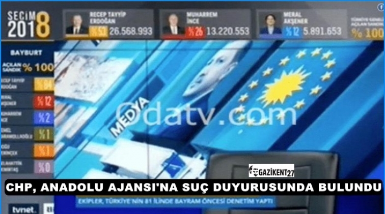 CHP&rsquo;den AA&rsquo;ya su&ccedil; duyurusu...