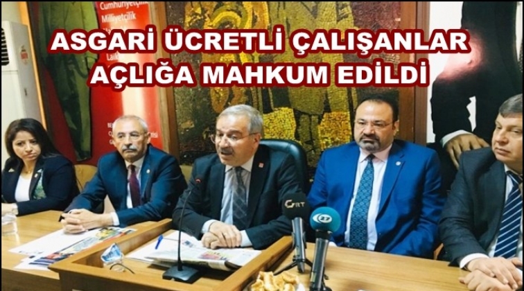 CHP'den asgari &uuml;cret tepkisi