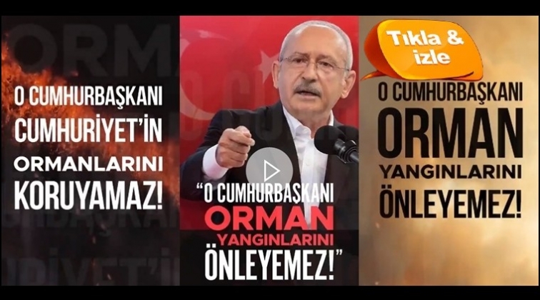 CHP'den yangınlarla ilgili videolu paylaşım...