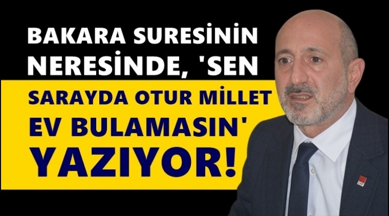 CHP'li Ali &Ouml;ztun&ccedil;'tan Erdoğan'a tepki!