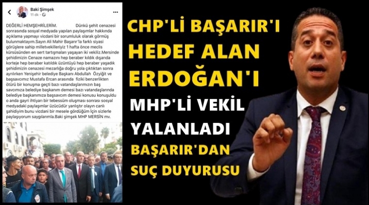 CHP'li Başarır&rsquo;dan Erdoğan&rsquo;a yanıt