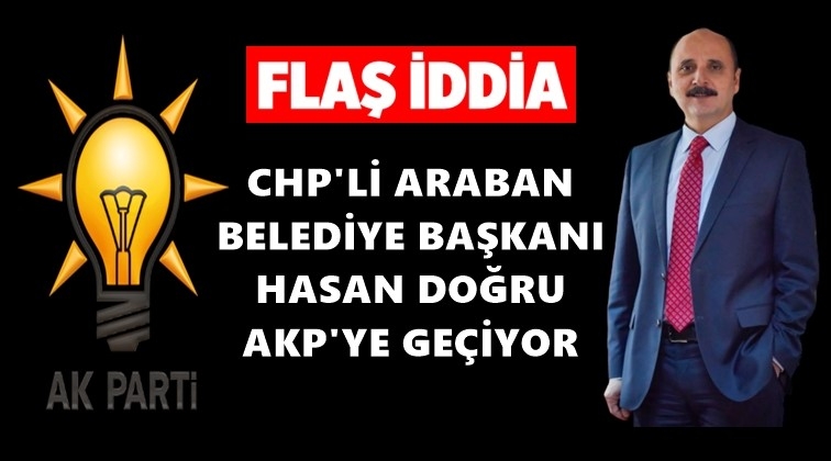 CHP&rsquo;li Başkan AKP'ye ge&ccedil;iyor iddiası!..