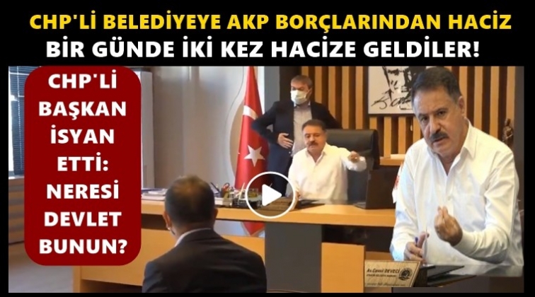 CHP'li belediyeye AKP d&ouml;nemi bor&ccedil;larından haciz!