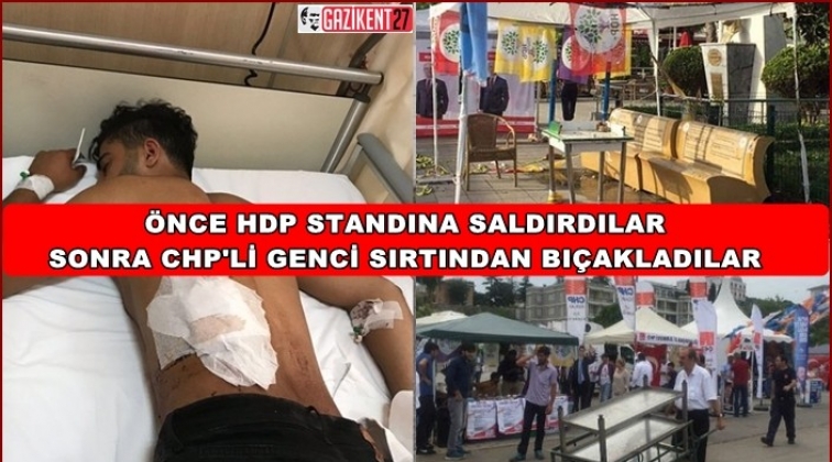 CHP'li genci sırtından bı&ccedil;akladılar!..