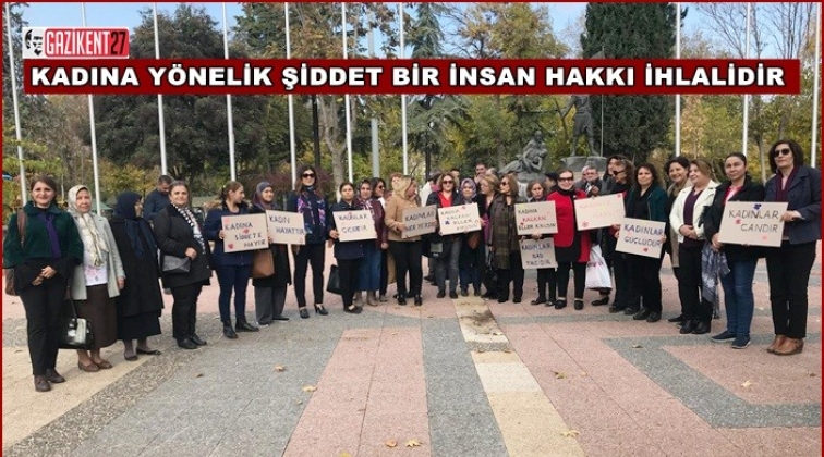 CHP'li kadınlardan 'Kadına Şiddet' a&ccedil;ıklaması
