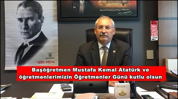CHP'li Kaplan, &Ouml;ğretmenler G&uuml;n&uuml;'n&uuml; kutladı