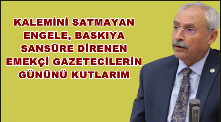 CHP'li Kaplan'dan 10 Ocak mesajı