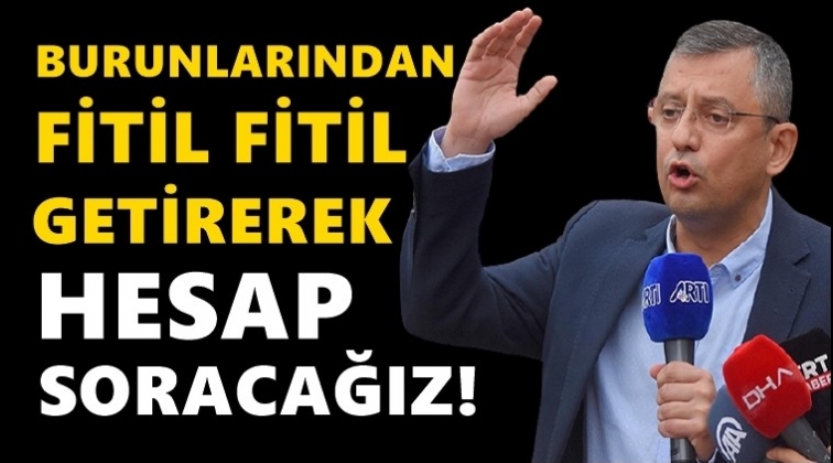 CHP'li &Ouml;zel: Burunlarından fitil fitil getireceğiz...