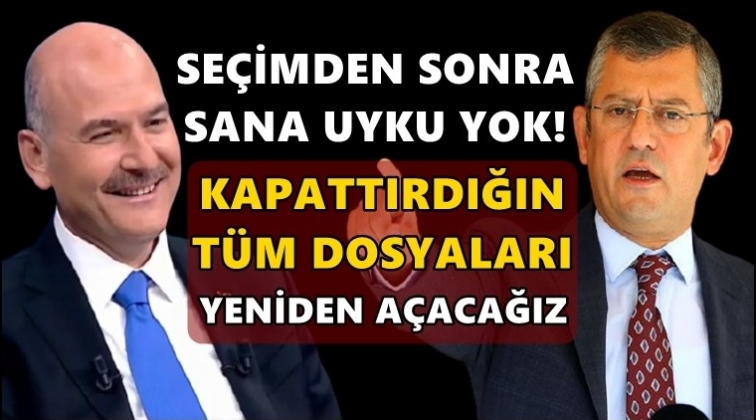 CHP'li &Ouml;zg&uuml;r &Ouml;zel'den flaş Soylu iddiası!