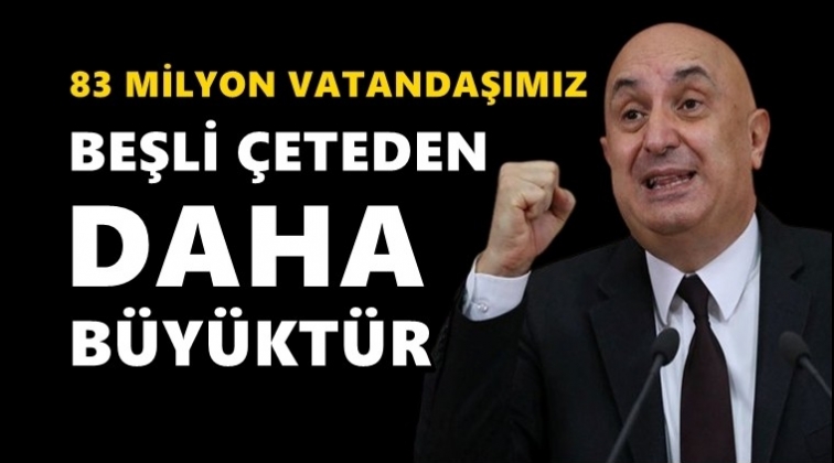 CHP'li &Ouml;zko&ccedil;: 83 milyon beşli &ccedil;eteden b&uuml;y&uuml;kt&uuml;r!