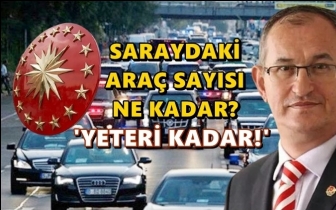 CHP'li Sertel sarayın araç sayısını sordu...