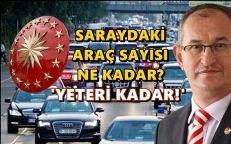 CHP'li Sertel sarayın ara&ccedil; sayısını sordu...
