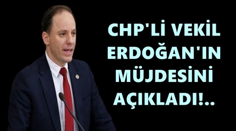 CHP'li vekil Erdoğan'ın m&uuml;jdesini a&ccedil;ıkladı