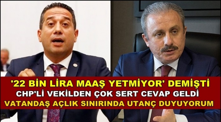 CHP'li vekilden Şentop&rsquo;a &ccedil;ok sert tepki