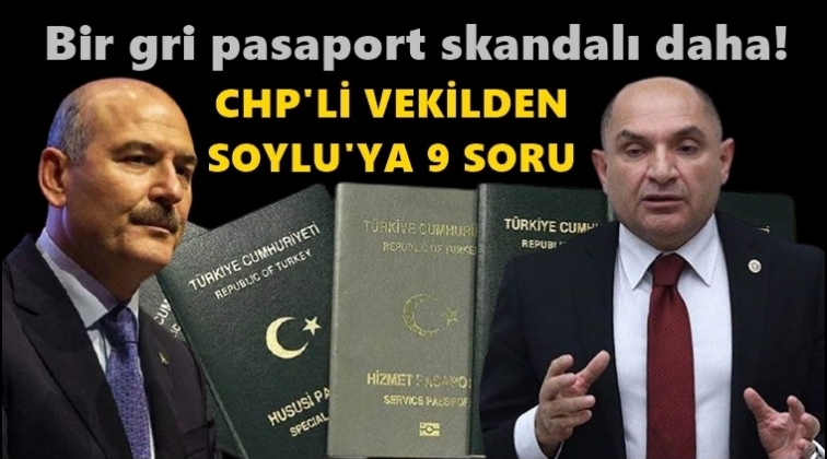 CHP'li vekilden Süleyman Soylu'ya 9 soru!..