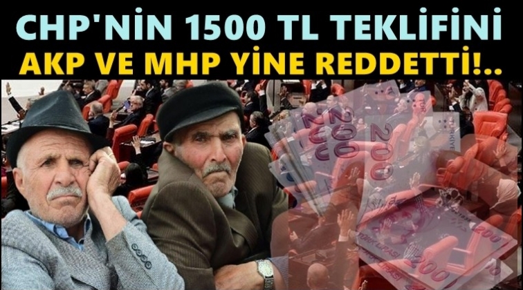 CHP'nin 1500 TL ikramiye teklifi reddedildi!