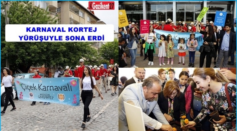 Çiçek Karnavalı, kortej yürüyüşü ile sona erdi