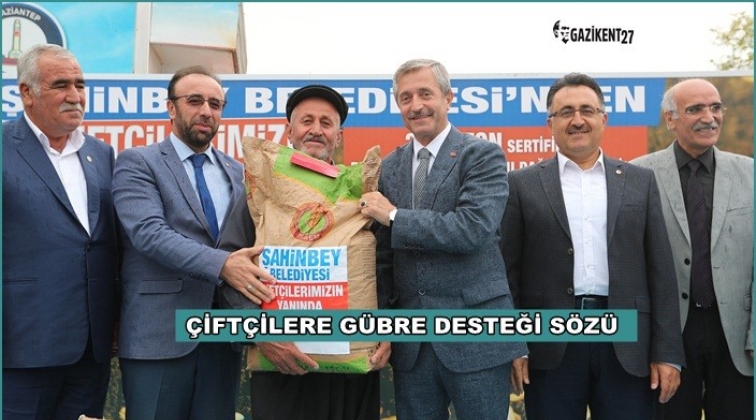 &Ccedil;ift&ccedil;ilere g&uuml;bre desteği s&ouml;z&uuml;