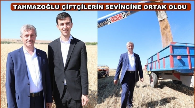 &Ccedil;ift&ccedil;ilerin sevincine ortak oldu