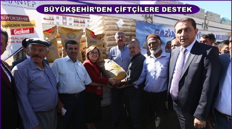 &Ccedil;ift&ccedil;iye 45 ton buğday 36 ton arpa tohumu