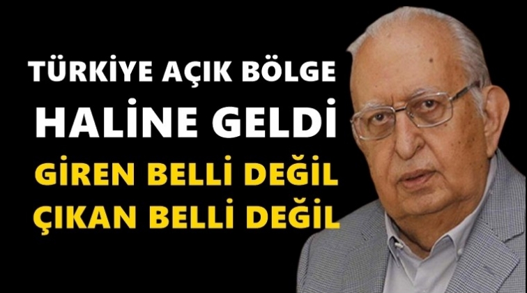 Cindoruk: T&uuml;rkiye'ye giren belli değil, &ccedil;ıkan belli değil