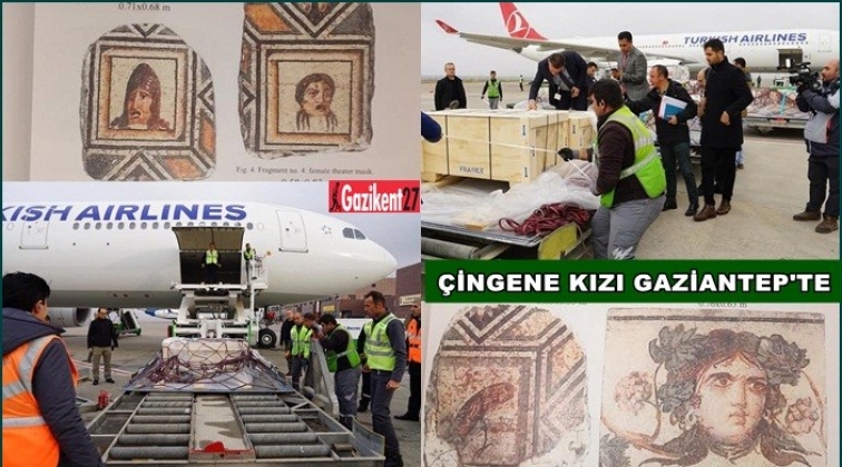 'Çingene Kız' mozaiğinin parçaları Gaziantep'te