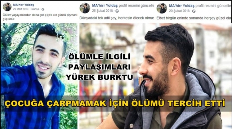 &Ccedil;ocuğa &ccedil;arpmamak i&ccedil;in &ouml;l&uuml;me gitti...