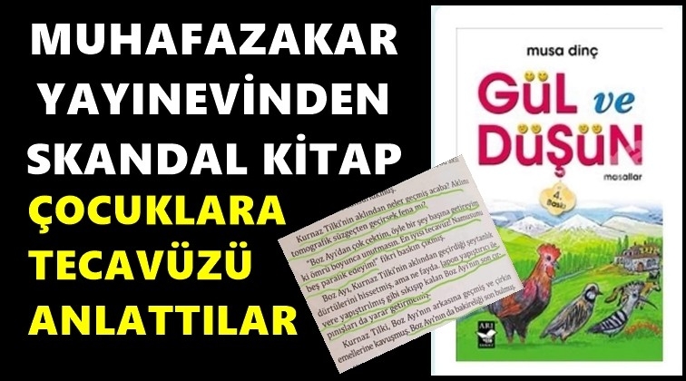 &Ccedil;ocuk kitabında 'tecav&uuml;z' skandalı!..