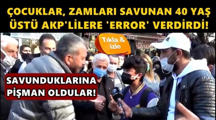 &Ccedil;ocuklar, zamları savnunanları pişman ettiler!