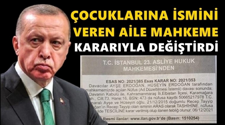 &Ccedil;ocuklarına 'Recep Tayyip' ismini koyan aile...