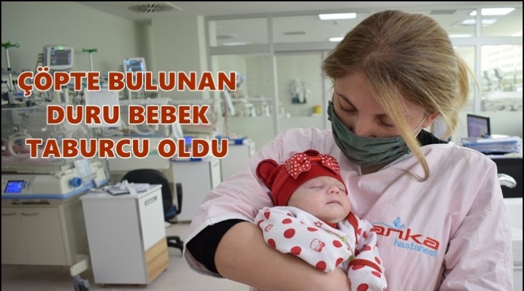 &Ccedil;&ouml;pte bulunan bebeğin tedavisi tamamlandı